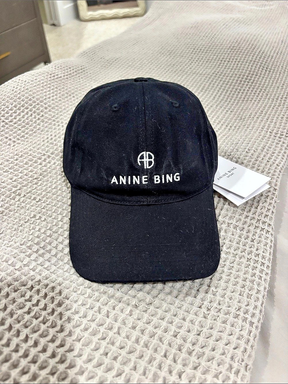 ANINE BING Sport Cap in Black NWT
